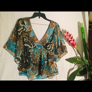 Metro 7 Multi -colored Blouse